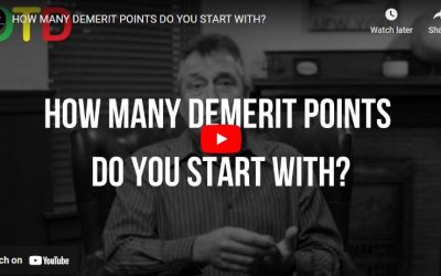 How Many Demerit Points Do You Start With?