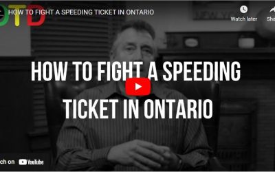 How To Fight A Speeding Ticket In Ontario