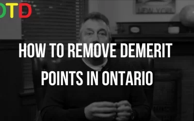 How To Remove Demerit Points In Ontario