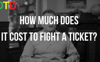 How Much Does It Cost To Fight A Ticket?