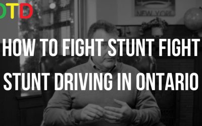 How To Fight Stunt Driving In Ontario
