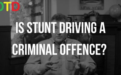 Is Stunt Driving A Criminal Offence?