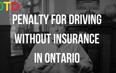 Penalty For Driving Without Insurance In Ontario