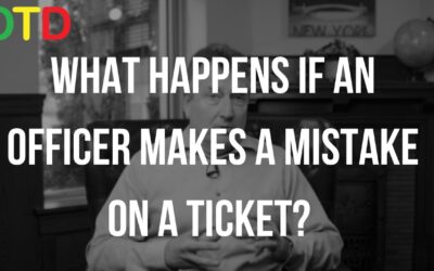 What Happens If An Officer Makes A Mistake On A Ticket?