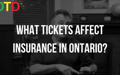 What Tickets Affect Insurance In Ontario