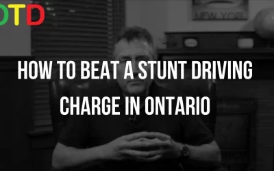 How To Beat A Stunt Driving Charge In Ontario