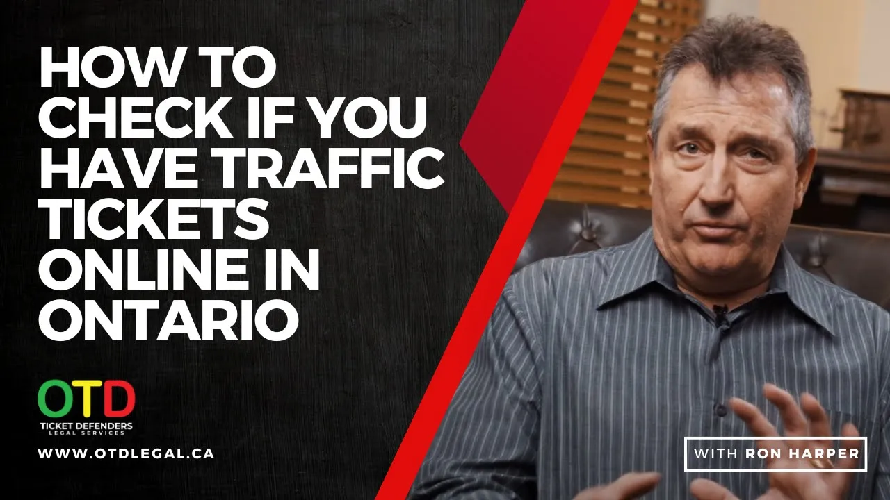 How To Check If You Have Traffic Tickets Online In Ontario
