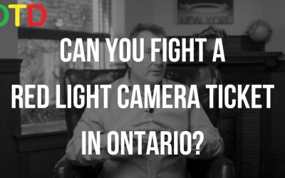 CAN YOU FIGHT A RED LIGHT CAMERA TICKET IN ONTARIO?