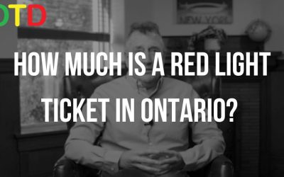 HOW MUCH IS A RED LIGHT TICKET IN ONTARIO?
