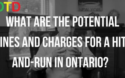 WHAT ARE THE POTENTIAL FINES AND CHARGES FOR A HIT AND RUN IN ONTARIO?