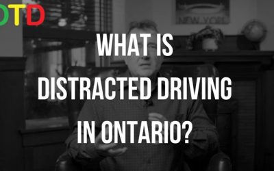 WHAT IS DISTRACTED DRIVING IN ONTARIO?