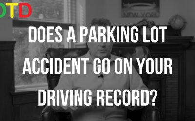 DOES A PARKING LOT ACCIDENT GO ON YOUR DRIVING RECORD?