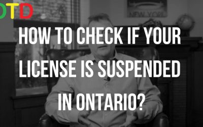 HOW TO CHECK IF YOUR LICENSE IS SUSPENDED IN ONTARIO?