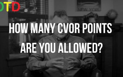 HOW MANY CVOR POINTS ARE YOU ALLOWED?