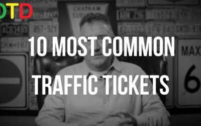 10 Most Common Traffic Tickets