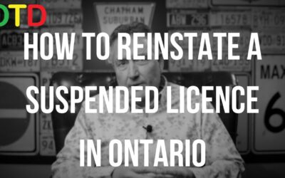 How To Reinstate A Suspended Licence In Ontario